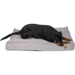 Lit De Chien Hampton Gris Clair L 100x70x15cm - Jack And Vanilla -Promos Naturalis Pets Boutique lit de chien hampton gris clair l 100x70x15cm jack and vanilla hamdb0540 jack and vanilla lit de chien orthopedique hampton gris 1