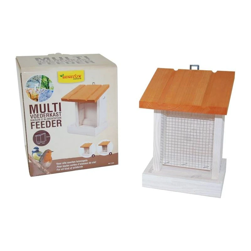Maison D'alimentation Multi Feeder Simple Toit Blanche - Benelux 3 Maison D'alimentation Multi Feeder Simple Toit Blanche - Benelux