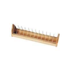 Mangeoire En Bois Avec Grille Basculante 100cm - Natural