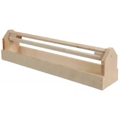 Mangeoire En Bois Avec Rouleau - 60cm