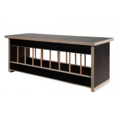 Mangeoire En Bois Avec Toit Plat - 125cm