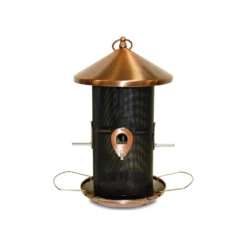 Mangeoire Silo Avec Toit En Cuivre 55cm