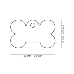 Médaille Basic Os Petit Laiton Doré -Promos Naturalis Pets Boutique medaille basic os petit laiton dore mfb02 my family 1