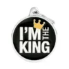 Médaille Cercle Grand " I'm The King " -Promos Naturalis Pets Boutique medaille cercle grand im the king ch17king my family