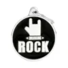 Médaille Cercle Grand " Rock " -Promos Naturalis Pets Boutique medaille cercle grand rock ch17rock my family