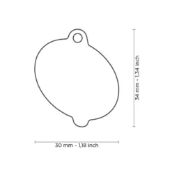 Médaille Food Donut -Promos Naturalis Pets Boutique medaille food donut chdonuts my family 1