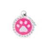 Médaille Glam Patte Cercle Fuchsia Strass -Promos Naturalis Pets Boutique medaille glam patte cercle fuchsia strass bh26gm02 my family