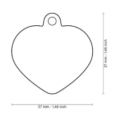 Médaille Gomme Coeur Aluminium Rose/Rose -Promos Naturalis Pets Boutique medaille gomme coeur aluminium rose rose hta02pink my family 1