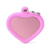 Médaille Gomme Coeur Aluminium Rose/Rose -Promos Naturalis Pets Boutique medaille gomme coeur aluminium rose rose hta02pink my family