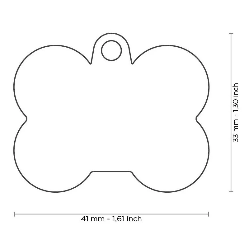 Médaille Gomme Os Aluminium Noir/Noir 4 Médaille Gomme Os Aluminium Noir/Noir – Image 2