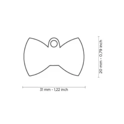 Médaille Noeud Papillon Rouge -Promos Naturalis Pets Boutique medaille noeud papillon rouge ch08red my family 1