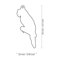 Médaille Perroquet -Promos Naturalis Pets Boutique medaille perroquet z034 my family 1