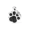 Médaille Shine Patte Petit Glitter Noir -Promos Naturalis Pets Boutique medaille shine patte petit glitter noir gl02black my family
