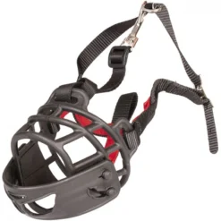 Muselière Caoutchouc Noir/Rouge Medium - Duvo+ 7 Muselière Caoutchouc Noir/Rouge Medium - Duvo+ -Promos Naturalis Pets Boutique museliere caoutchouc noir rouge medium duvo 11439 duvo specifications caoutchouc resistant et durable pour une securite maximale 2