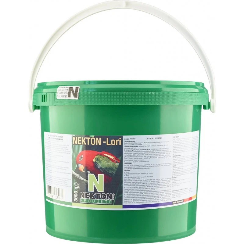 Nekton-Lori 3kg - Concentré Complet Pour Perroquets Nectarivores - Nekton 3 Nekton-Lori 3kg - Concentré Complet Pour Perroquets Nectarivores - Nekton