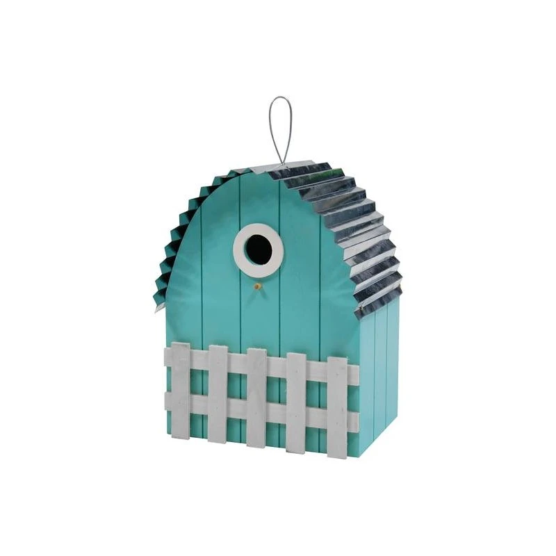 Nichoir Toit Courbé Bleu Clair - Benelux 3 Nichoir Toit Courbé Bleu Clair - Benelux