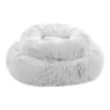 Panier Alba Rond Blanc 70cm - Flamingo -Promos Naturalis Pets Boutique panier alba rond blanc 70cm flamingo 520849 flamingo pet products panier alba rond blanc materiau peluche avec rembourrage fibre