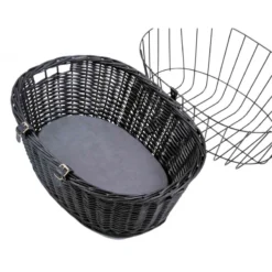 Panier De Vélo Pour Chien Noir 50x41x35cm Max 5kg - Trixie -Promos Naturalis Pets Boutique panier de velo pour chien noir 50x41x35cm max 5kg trixie 2818 trixie panier de velo pour chien fixation sur le guidon avec grill 4