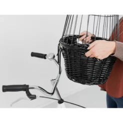 Panier De Vélo Pour Chien Noir 50x41x35cm Max 5kg - Trixie -Promos Naturalis Pets Boutique panier de velo pour chien noir 50x41x35cm max 5kg trixie 2818 trixie panier de velo pour chien fixation sur le guidon avec grill 5