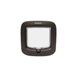 PetSafe Chatière à Verrouillage Manuel 4 Positions Brun 21,9x21,9cm - Pet Solutions