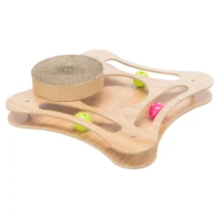 Plateau Griffoir Cadre En Bois 35x4x35cm - Trixie -Promos Naturalis Pets Boutique plateau griffoir cadre en bois 35x4x35cm trixie 48021 trixie plateau griffoir cadre en boisdescriptif en mdf avec 4 jouets balle 2