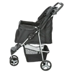 Poussette 47x100x80cm - Trixie 7 Poussette 47x100x80cm - Trixie -Promos Naturalis Pets Boutique poussette 47x100x80cm trixie 28958 trixie poussette facile a manipuler grace a la roue avant pivotante a 360 a ressort avec fonc 2