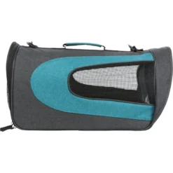 Sac Alina Anthracite/pétrole 27x27x52cm - Trixie -Promos Naturalis Pets Boutique sac alina anthracite petrole 27x27x52cm trixie 28965 trixie sac alina souvre a lavant avec poche filet bandouliere amovible et r 2