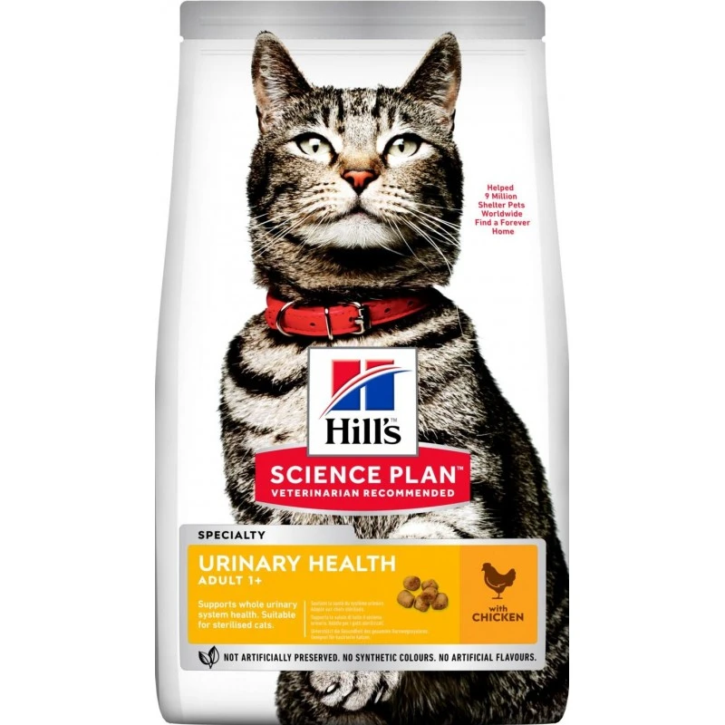 Science Plan Aliment Pour Chat Adulte Urinary Health Poulet 1,5kg - Hill's 3 Science Plan Aliment Pour Chat Adulte Urinary Health Poulet 1,5kg - Hill's