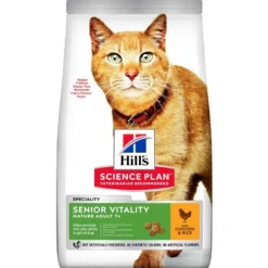 Science Plan Aliment Pour Chat Mature Senior Vitality Au Poulet & Riz 1,5kg - Hill's