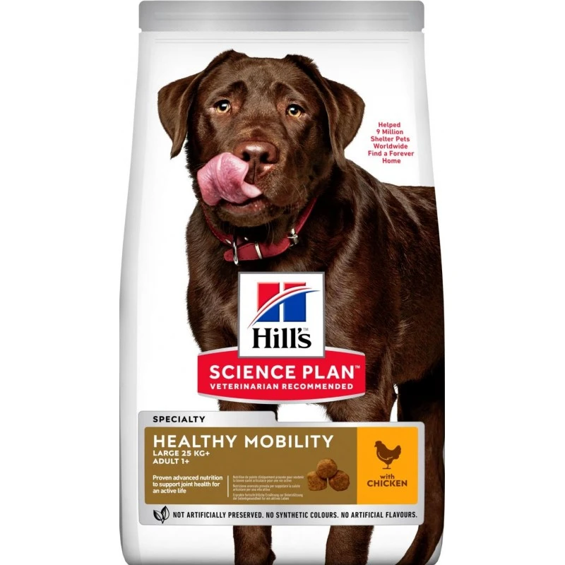 Science Plan Aliment Pour Chien Adulte De Grande Race Healthy Mobility Au Poulet 12kg - Hill's 3 Science Plan Aliment Pour Chien Adulte De Grande Race Healthy Mobility Au Poulet 12kg - Hill's