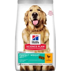 Science Plan Aliment Pour Chien Adulte De Grande Race Perfect Weight Au Poulet 12kg - Hill's