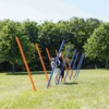 Slalom Agility 3x115cm - Trixie -Promos Naturalis Pets Boutique slalom agility 3x115cm trixie 3206 trixie slalom agility multiples options de construction compose de 12 barres corde reglable a