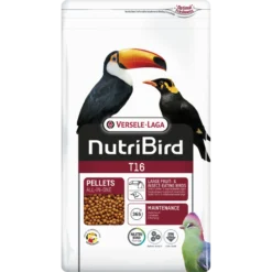 T16 Granulés Extrudés - Aliment D'entretien Pour Grands Oiseaux Frugivores Et Insectivores 2kg - Nutribird