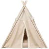 Tipi Boho 55x65x55cm Beige - Trixie -Promos Naturalis Pets Boutique tipi boho 55x65x55cm beige trixie 38211 trixie soft edition en toile a voile coton tissu housse en coton jute coton coussin reve