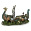 Viking Boat 25,5x10,5x16,5cm - Aqua Della -Promos Naturalis Pets Boutique viking boat 255x105x165cm aqua della 234 415788 aqua della specifications fabrique en resine de polyester de qualite non toxique