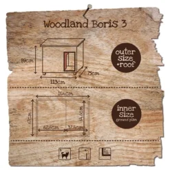 Woodland Niche Pour Chien Boris Classic 113x75x89cm - Duvo+ -Promos Naturalis Pets Boutique woodland niche pour chien boris classic 113x75x89cm duvo 780 050 duvo specifications bois traite avec coupe vent toit en roofing 2