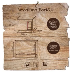 Woodland Niche Pour Chien Boris Classic 142x93x97cm - Duvo+ -Promos Naturalis Pets Boutique woodland niche pour chien boris classic 142x93x97cm duvo 780 060 duvo specifications bois traite avec coupe vent toit en roofing 2